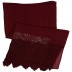 Designer Half Net Stole- Maroon